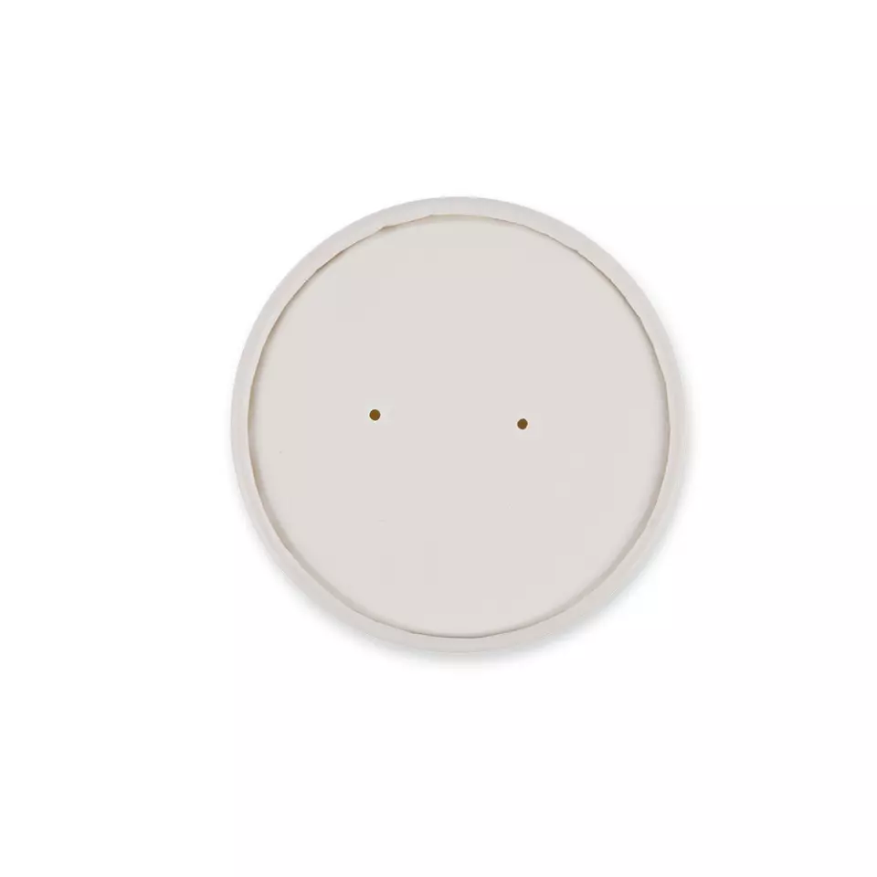 NATUREStar 418210, Organic Paperboard Lids for Soup Cups, ø 97 mm, image 1, gallery thumbnail