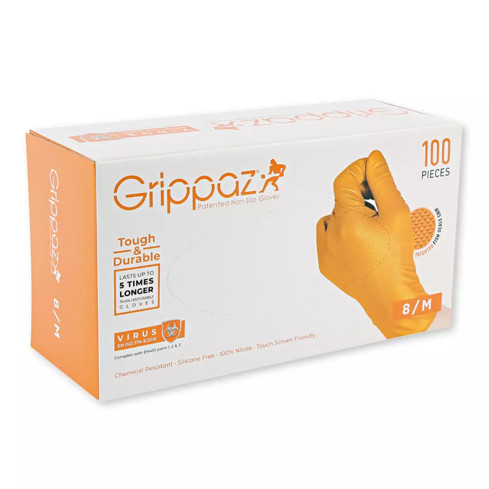 Franz Mensch 2708059, Power Grip Light Nitrile Gloves, Powder-Free, image 3