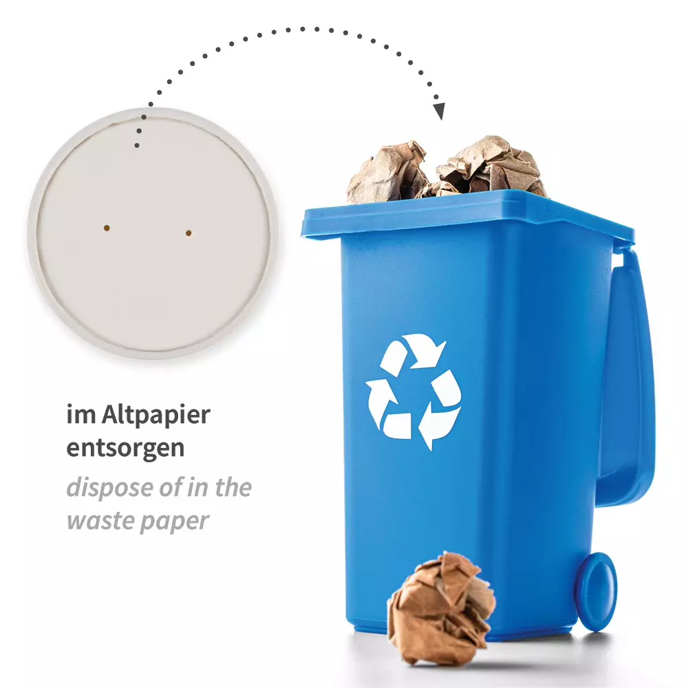 NATUREStar 418212, Organic Round Paperboard Lids, ø 115 mm, image 4
