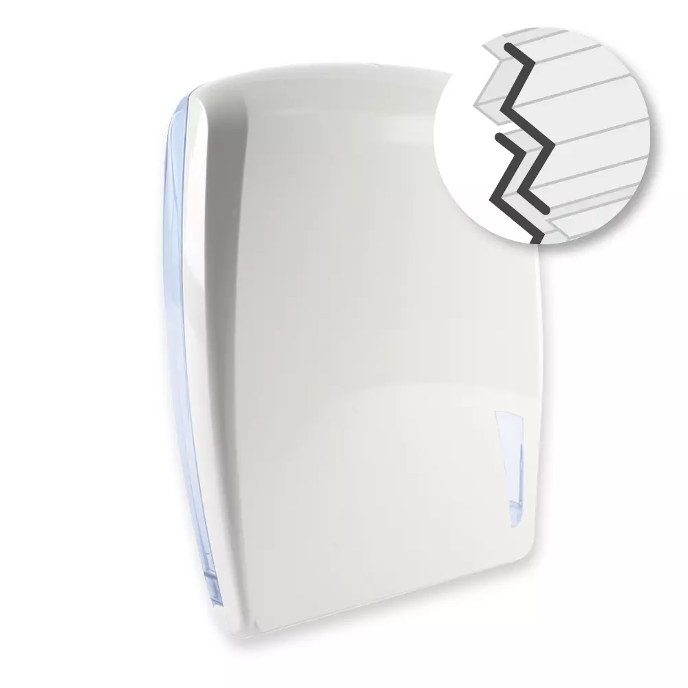 Franz Mensch 888362, Kompakt Plastic Interfold Paper Towel Dispenser