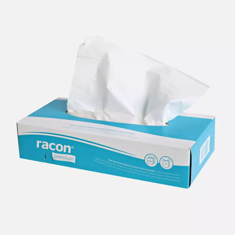 Franz Mensch 304701, Cellulose Cosmetic Tissues, 2-Ply, White, image 1, gallery thumbnail