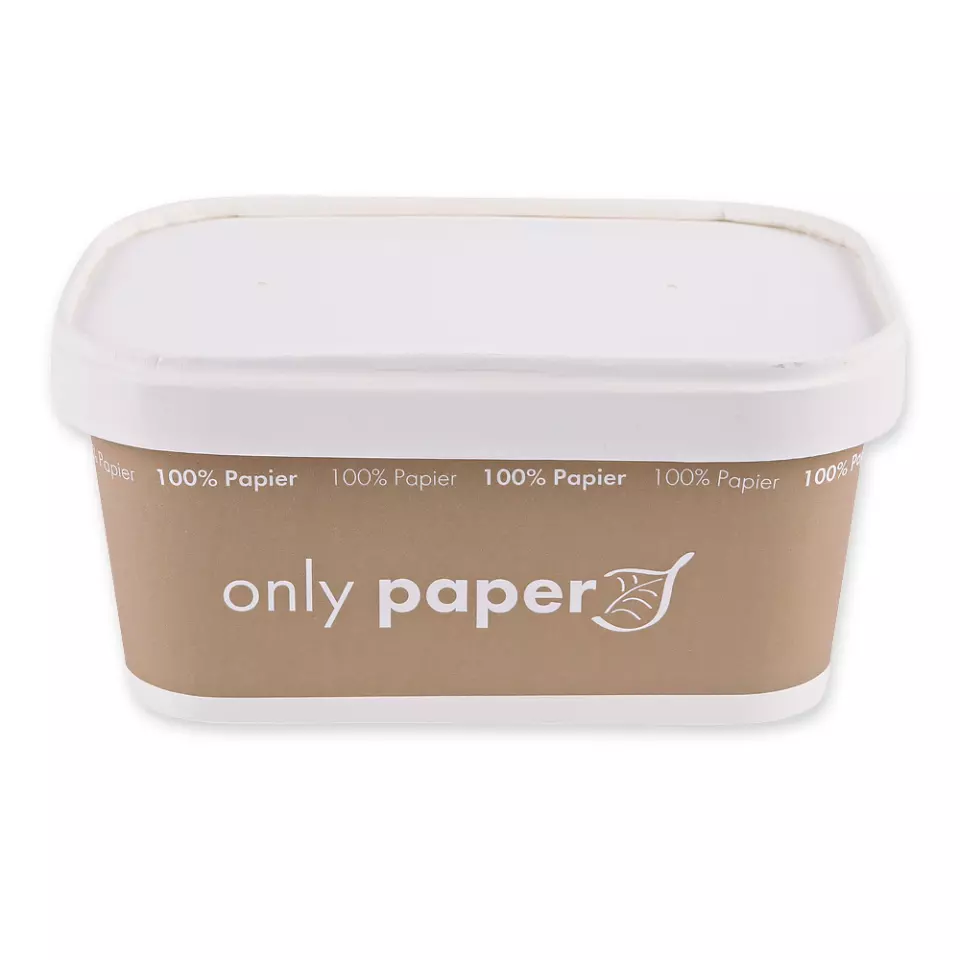 NATUREStar 418416, Organic Takeaway Paperboard Lids, 172 x 120 mm, image 3, gallery thumbnail