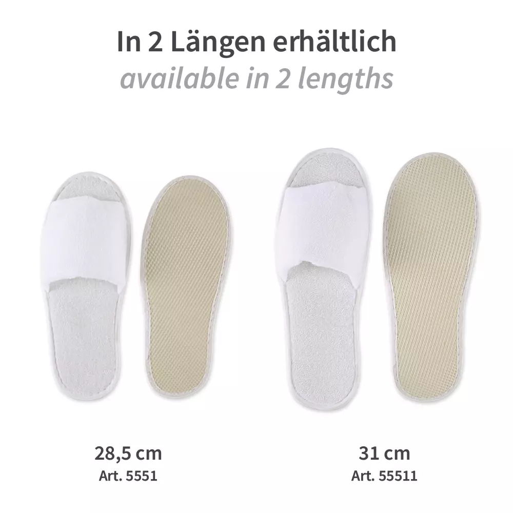 HygoNorm 55511, Classic Slippers, Open, White, Polyester, image 6