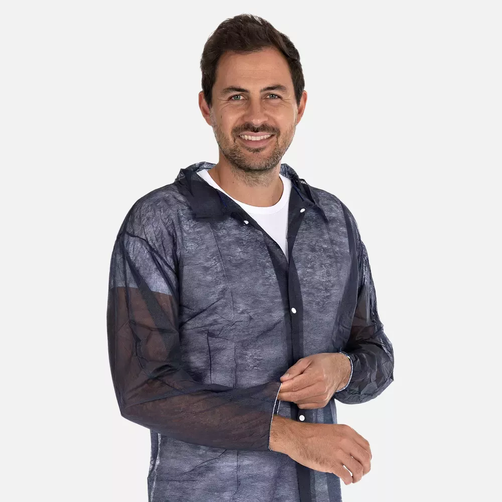 HygoNorm 274296, Eco PP Visitor Gowns, Push Buttons, XXXL, Blue, image 2