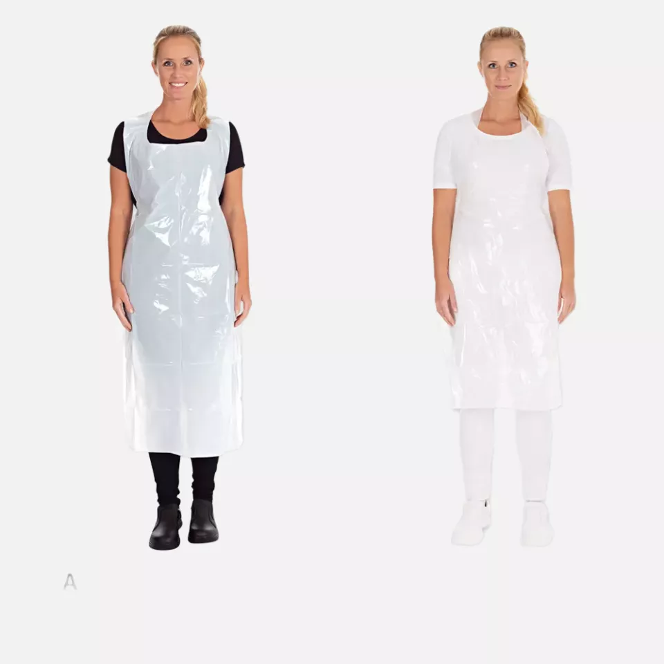 HygoStar 23350, LDPE Disposable Aprons, Dispenser Box, 140 x 75 cm, Approx. 16 my, White, image 4, gallery thumbnail