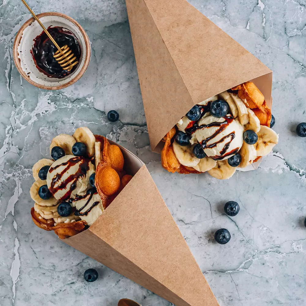 NATUREStar 417728, Conical Organic Kraft Paper/PE Fry Bags, Ø 280 mm x 167 mm, FSC®-mix, image 5