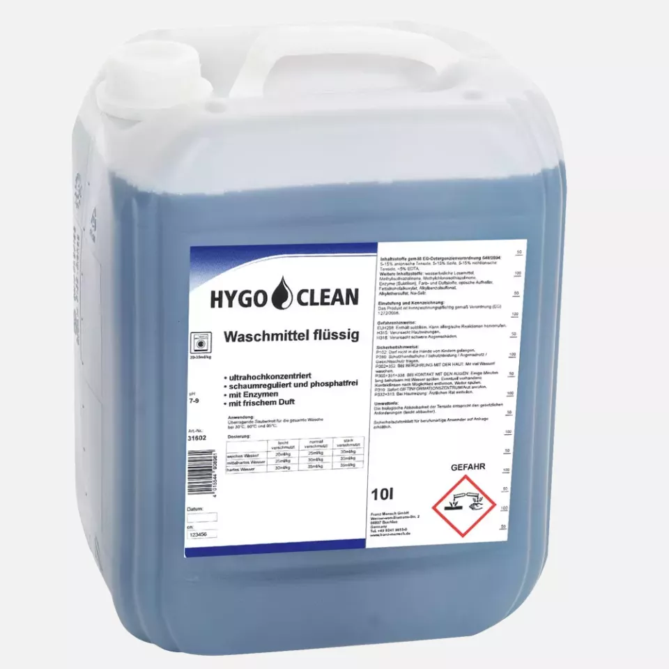 HygoClean 31602, Liquid Laundry Detergent, 10 l, image 1, gallery thumbnail