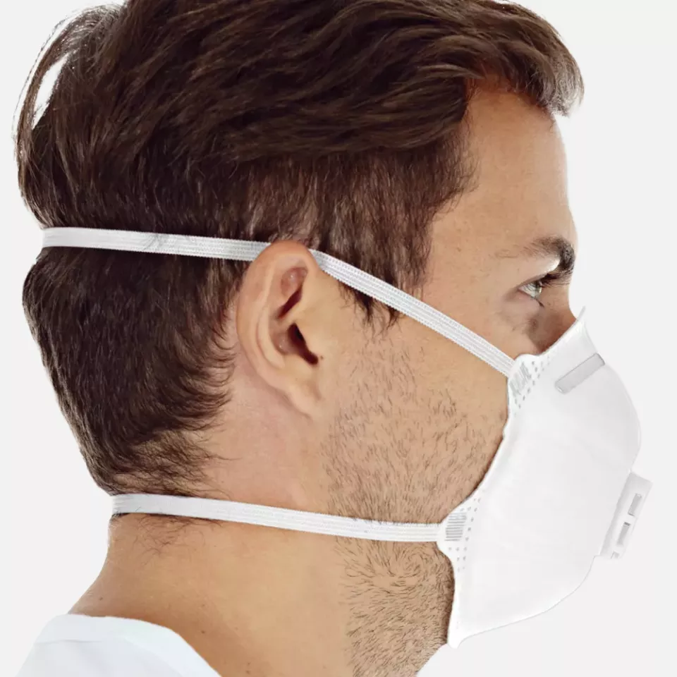 HygoStar 2933P, FFP2 NR PP Respirators, Cup-Shaped, with Valve, Economy Pack, image 3, gallery thumbnail