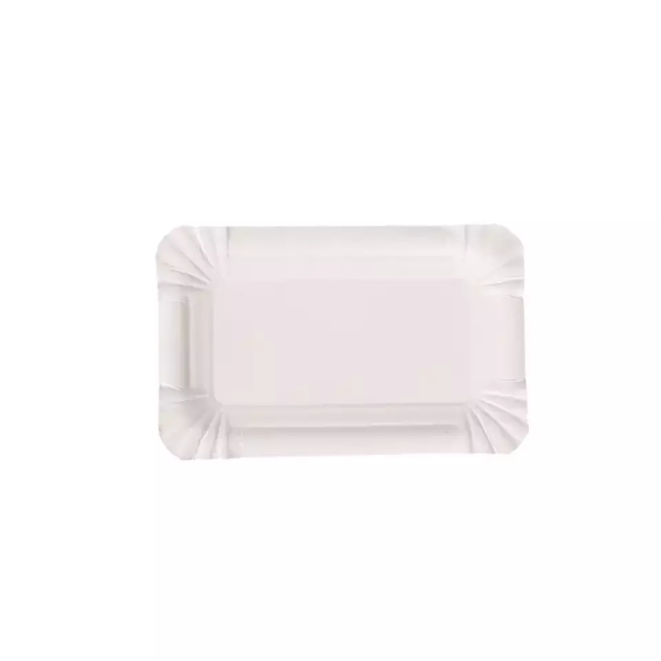 NATUREStar 41505, Rectangular Virgin Fibre Carton Organic Paper Plates, 100 x 160 mm, image 1, gallery thumbnail