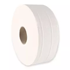 HygoClean 30433, Jumbo 2-Ply Cellulose Toilet Paper, Bright White