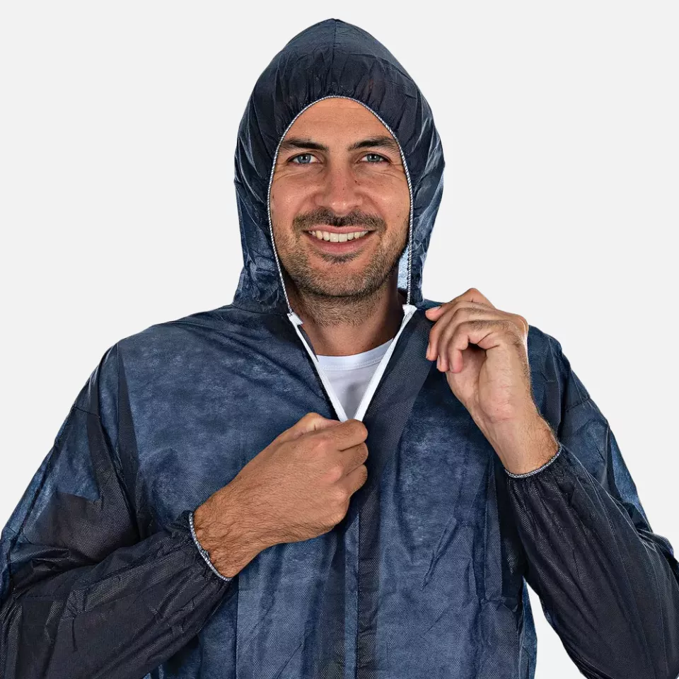HygoNorm 27606, Light PP Coveralls with Hood, image 1, gallery thumbnail