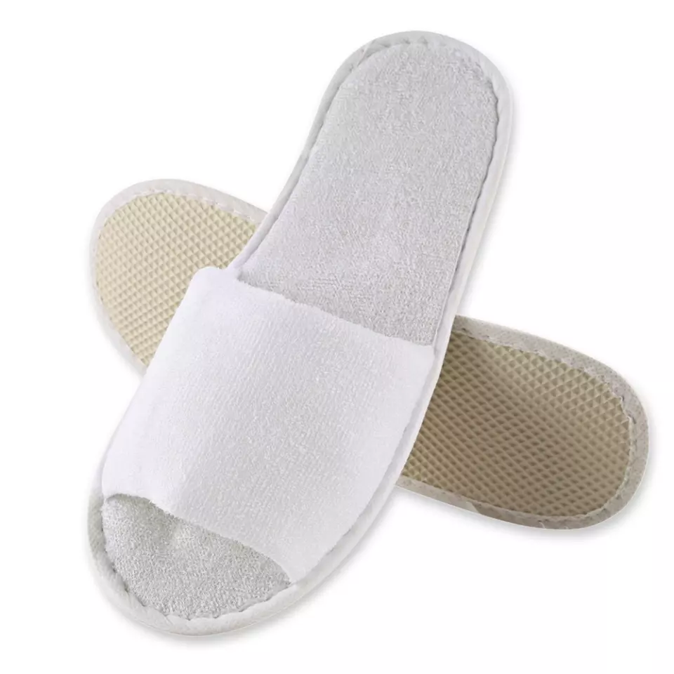 HygoNorm 5551, Classic Polyester Slippers, Open, White, image 1, gallery thumbnail