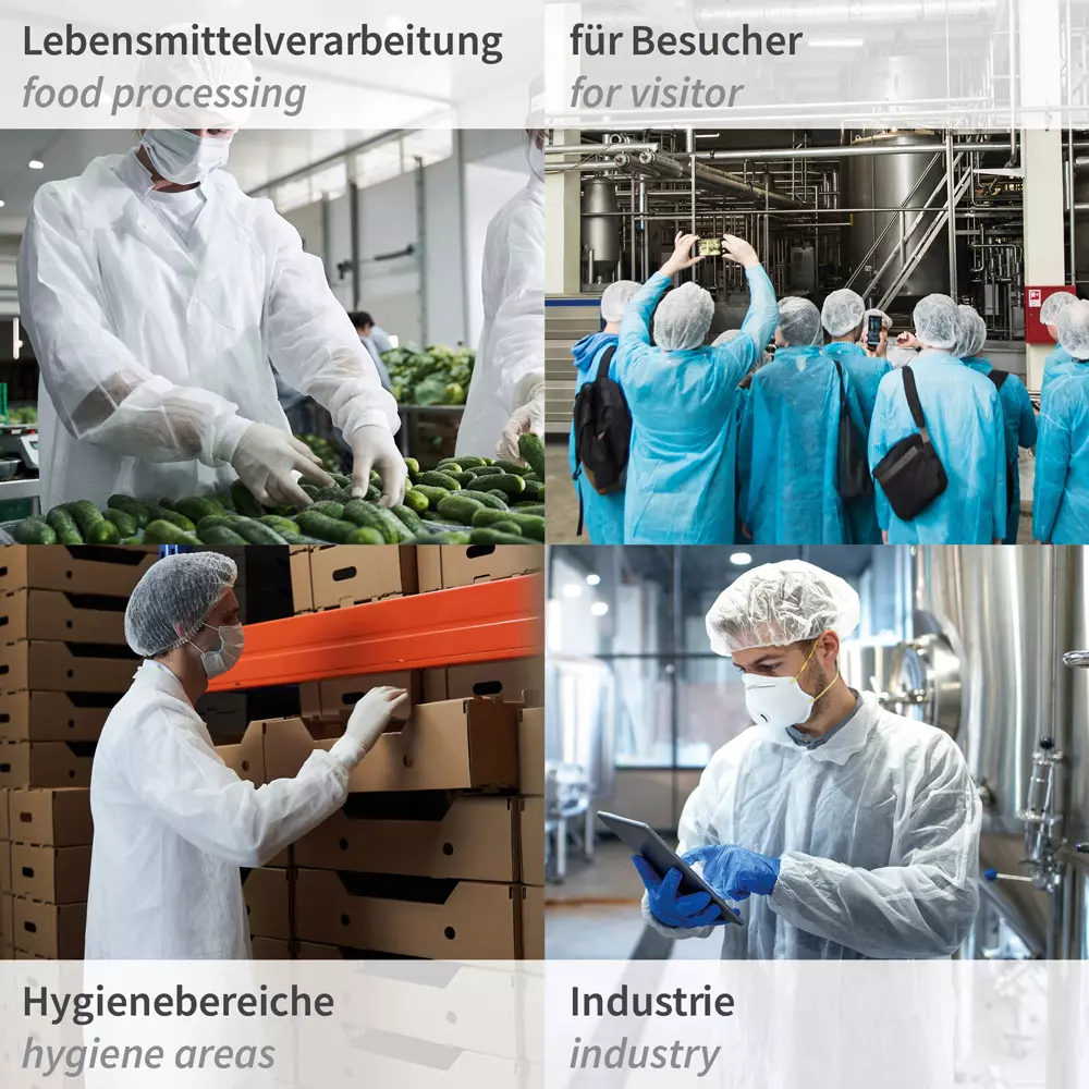 HygoNorm 27405, PP Visitor Gowns, Light, with Push Buttons, image 8