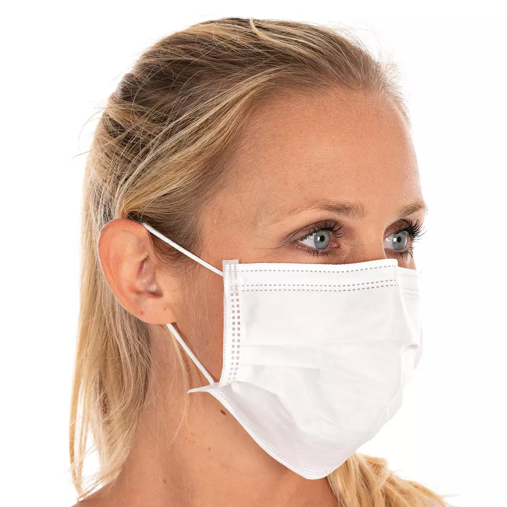 HygoStar 2917010, IIR PP Face Masks, 3-ply, White, Made in Germany, image 2