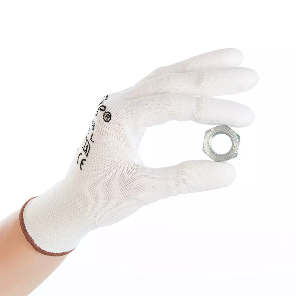 HygoStar 33823, Ultra Flex Finger PU Coated Fine Knit Gloves, image 1