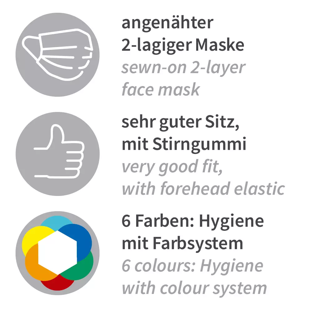 HygoStar 13203, PP Astro Caps with 2-Ply Face Mask, Purple, image 7