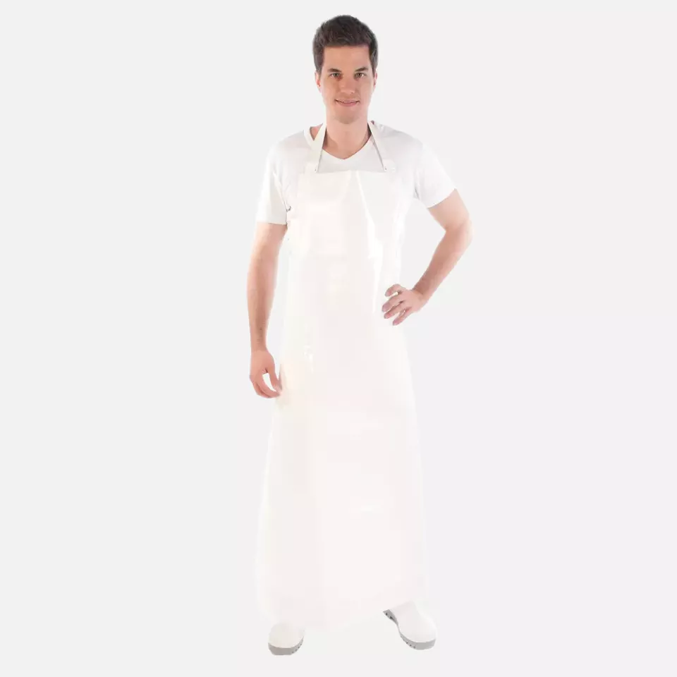 HygoStar 23741, PU, 350 my Bib Aprons, 120 x 100 cm, White, image 1, gallery thumbnail