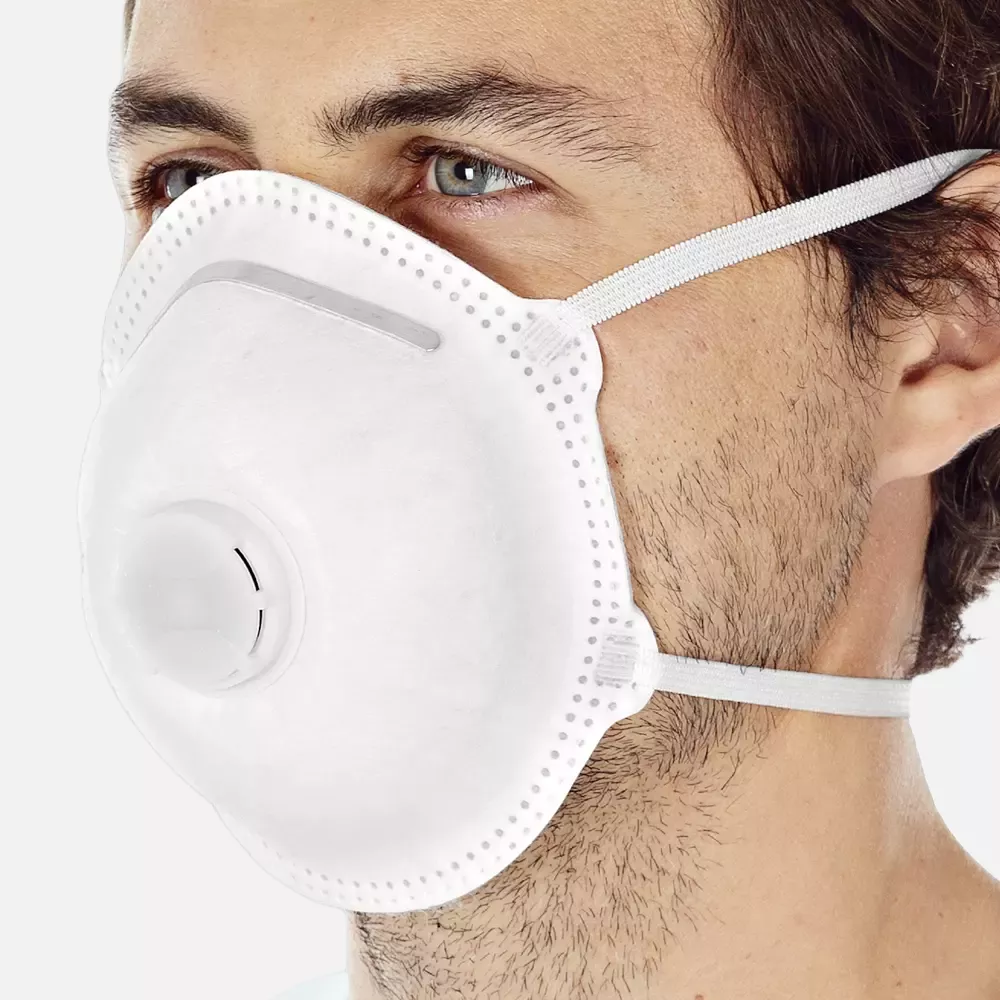 HygoStar 29335, FFP2 NR D PP Respirators, with Valve, Cup-Shaped, image 1
