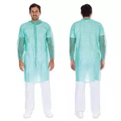 HygoNorm 27407, PP Visitor Gowns, Light, Push Buttons XL