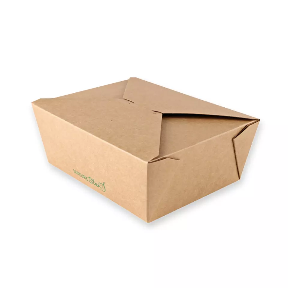 NATUREStar 416313, Menu Organic Food Boxes, 130 x 105 x 65 mm, Kraft Paper/PLA, image 1, gallery thumbnail