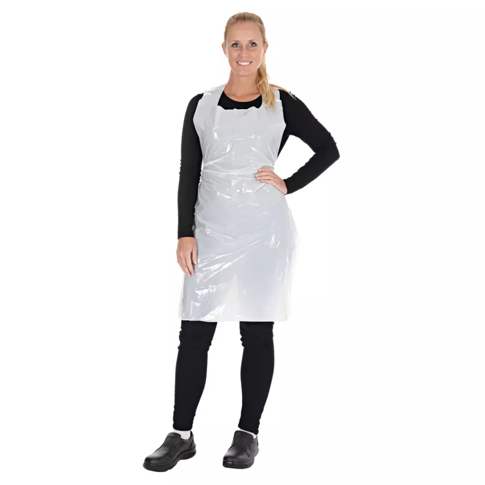 HygoStar 23436, Disposable Aprons, In Bag, 25 my, LDPE, image 4, gallery thumbnail