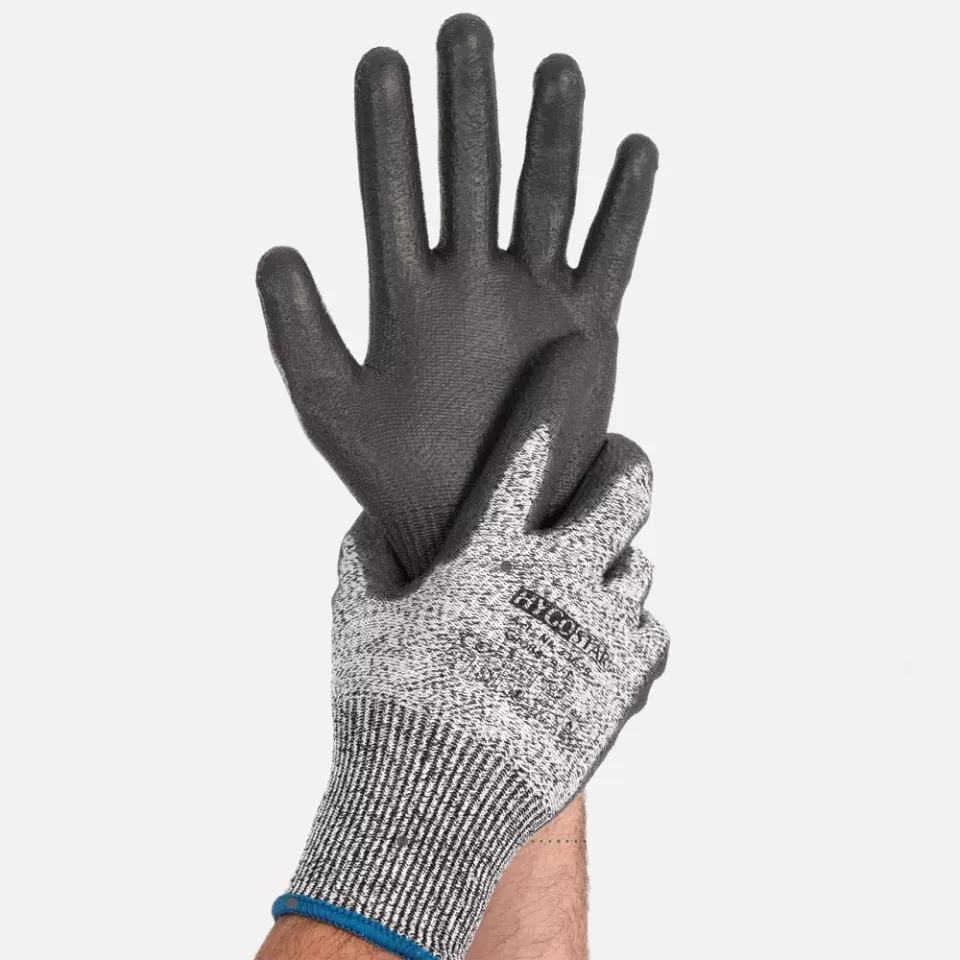 HygoStar 33609, Safe Cut Protection Gloves, PU Coating, image 3, gallery thumbnail
