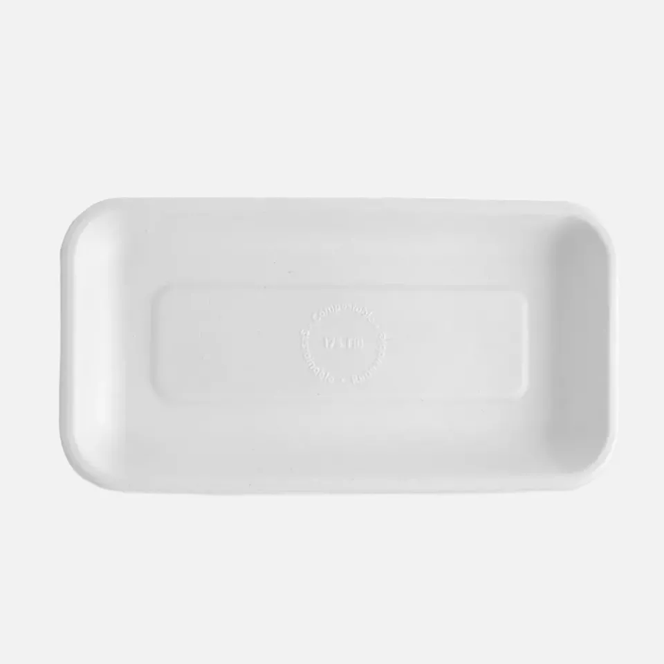 NATUREStar 41164, Rechteckige Bio-Bagasse-Speiseschalen, 212 x 110 x 15 mm, image 1, gallery thumbnail