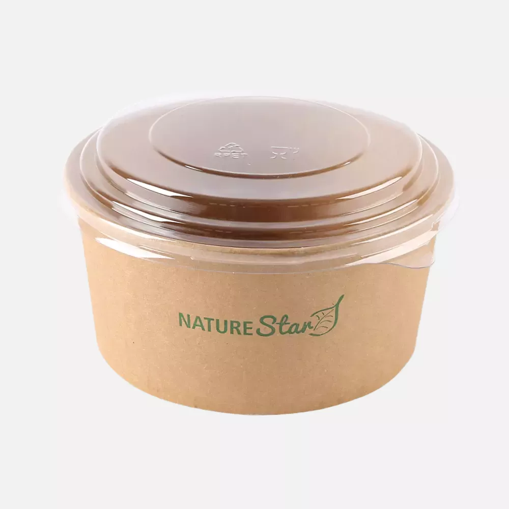 NATUREStar 417100, Caesar Organic Kraft Paper/PE Salad Bowls, 1000 ml, Ø 150 mm, FSC®-mix, image 6
