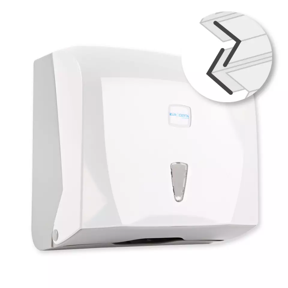 HygoClean 88836, V/ZZ-fold Plastic Hand Towel Dispenser, image 1, gallery thumbnail