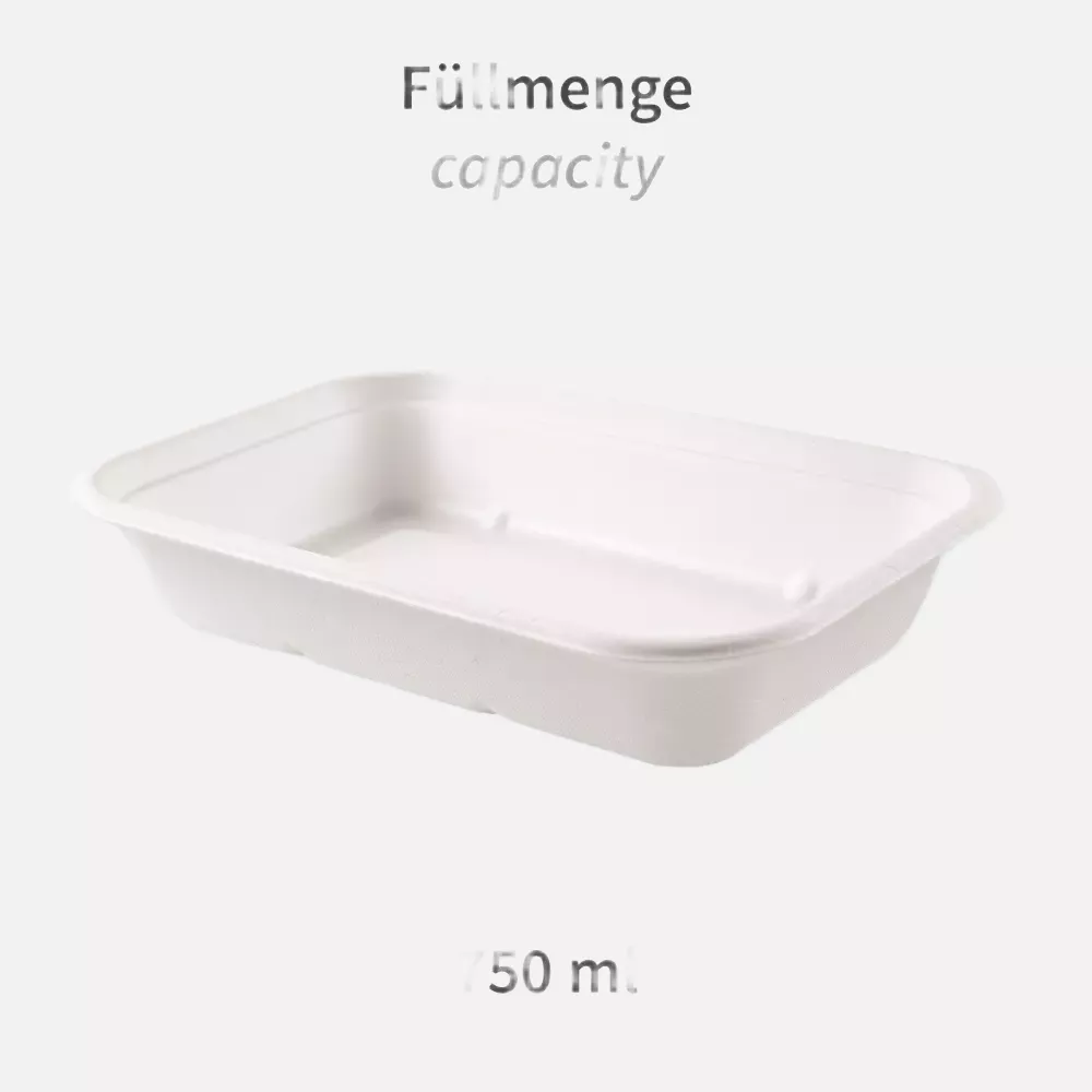 NATUREStar 41171, Puro Organic Bagasse Trays, 212 x 140 x 38 mm, 750 ml, image 2