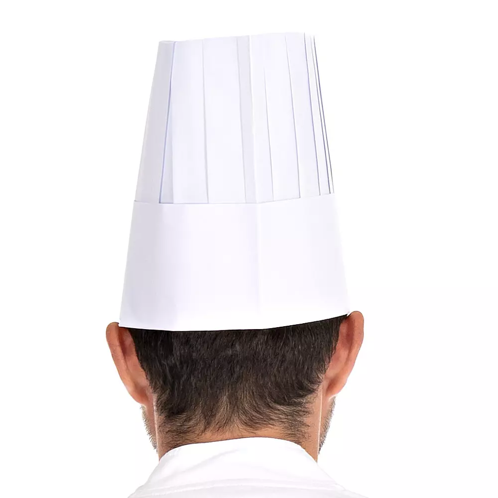 HygoStar 0193, Le Chef Paper Chef's Hats, 20 cm, White, image 4