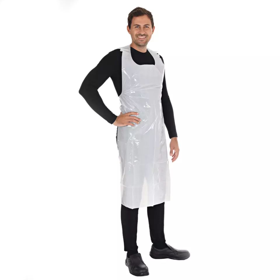 HygoStar 23206, Disposable LDPE Aprons, 35 my, image 3, gallery thumbnail
