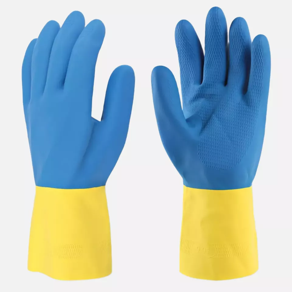 Franz Mensch 25013, Dualprene Chemical Protection Latex/Neoprene Gloves, image 1, gallery thumbnail