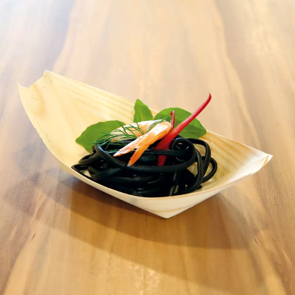 NATUREStar 38834, Organic Wood Fingerfood Boat, 140 x 80 mm, image 2