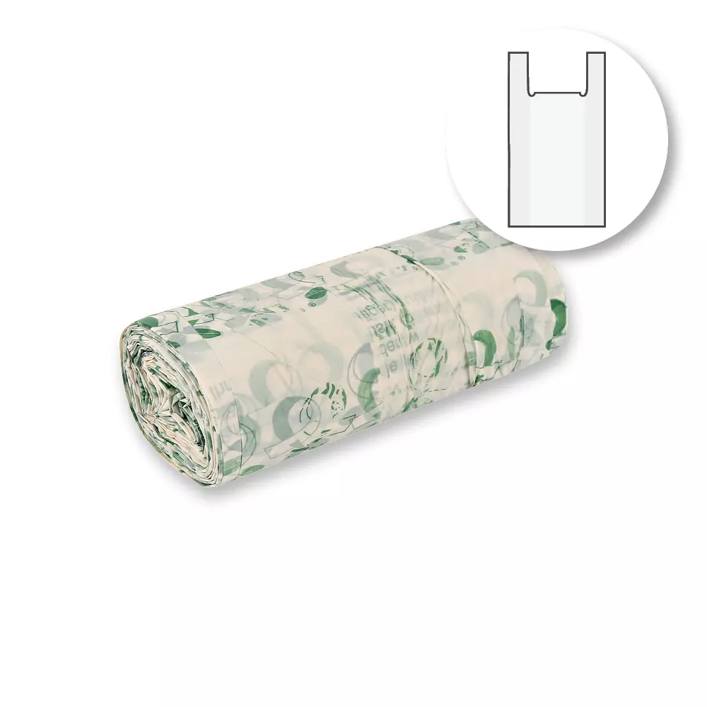 NATUREStar 32297, Biodegradable Corn Starch Garbage Bags with Handle, 15 l, Roll, image 1