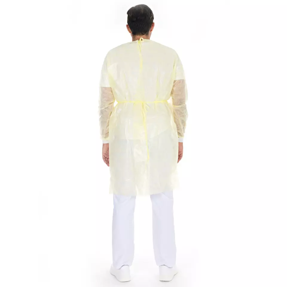 HygoStar 27763, PP/PE-laminierte Kittel, Bindebänder im Nacken, image 4, gallery thumbnail