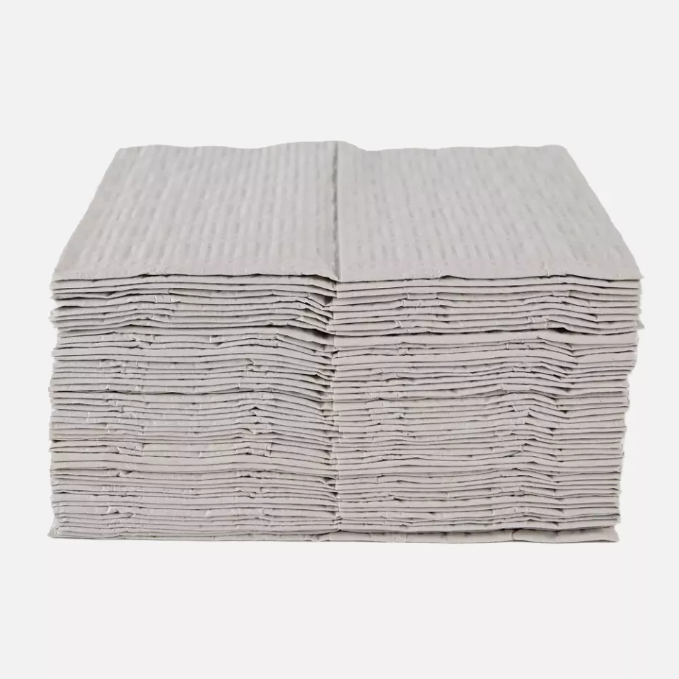 HygoClean 317480, Recycled Paper Cleaning Cloths, 3-ply, Pleated, Nature, image 2, gallery thumbnail