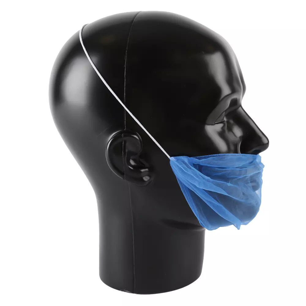 Hygostar 292106, Micromesh Nylon Beard Cover, Blue, image 3