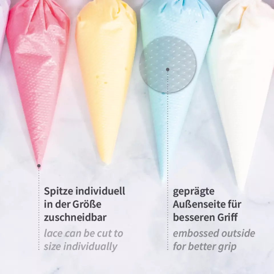 HygoNorm 32231, Geprägte HDPE-Spritzbeutel, 46 x 26 cm, Transparent, image 2, gallery thumbnail