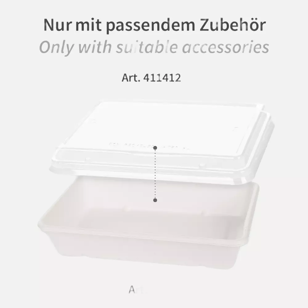 NATUREStar 41144, Classico Organic Trays, 230 x 156 x 45 mm, 1200 ml, Bagasse, image 5