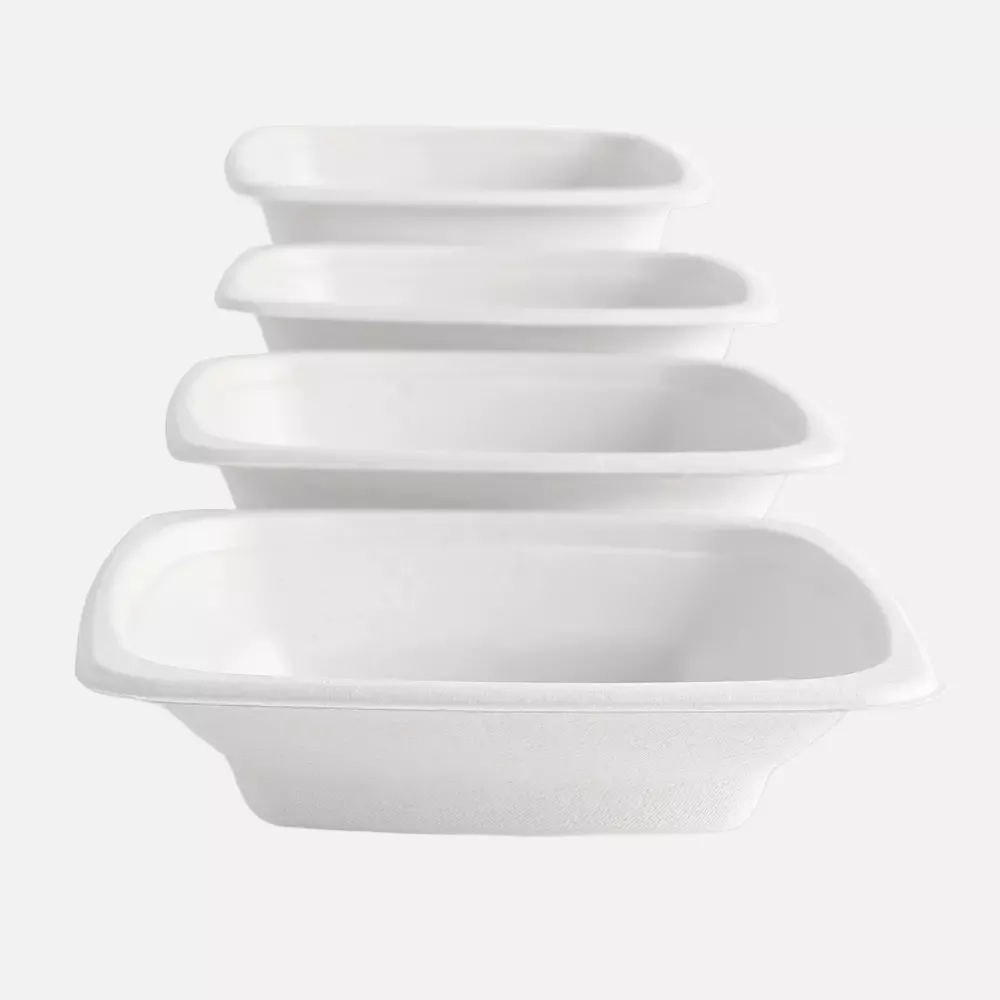 NATUREStar 41176, Square Organic Bagasse Trays, 180 x 70 mm, 950 ml, image 2