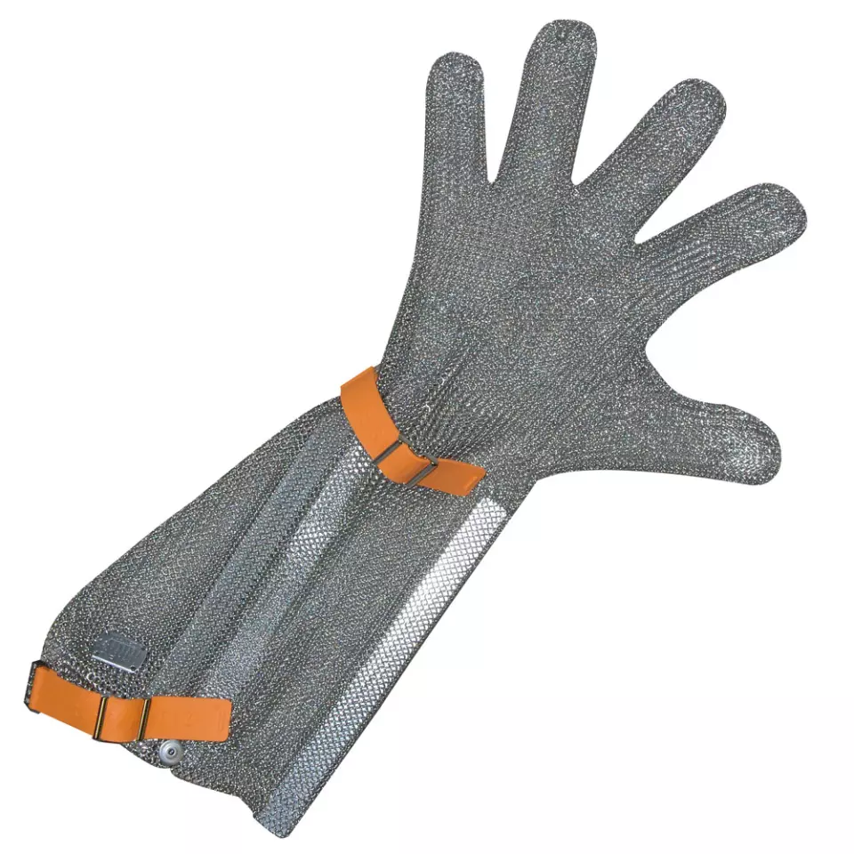 Hygostar 33533, Edelstahl-Kettengeflecht-Handschuh mit Stulpe, image 1, gallery thumbnail