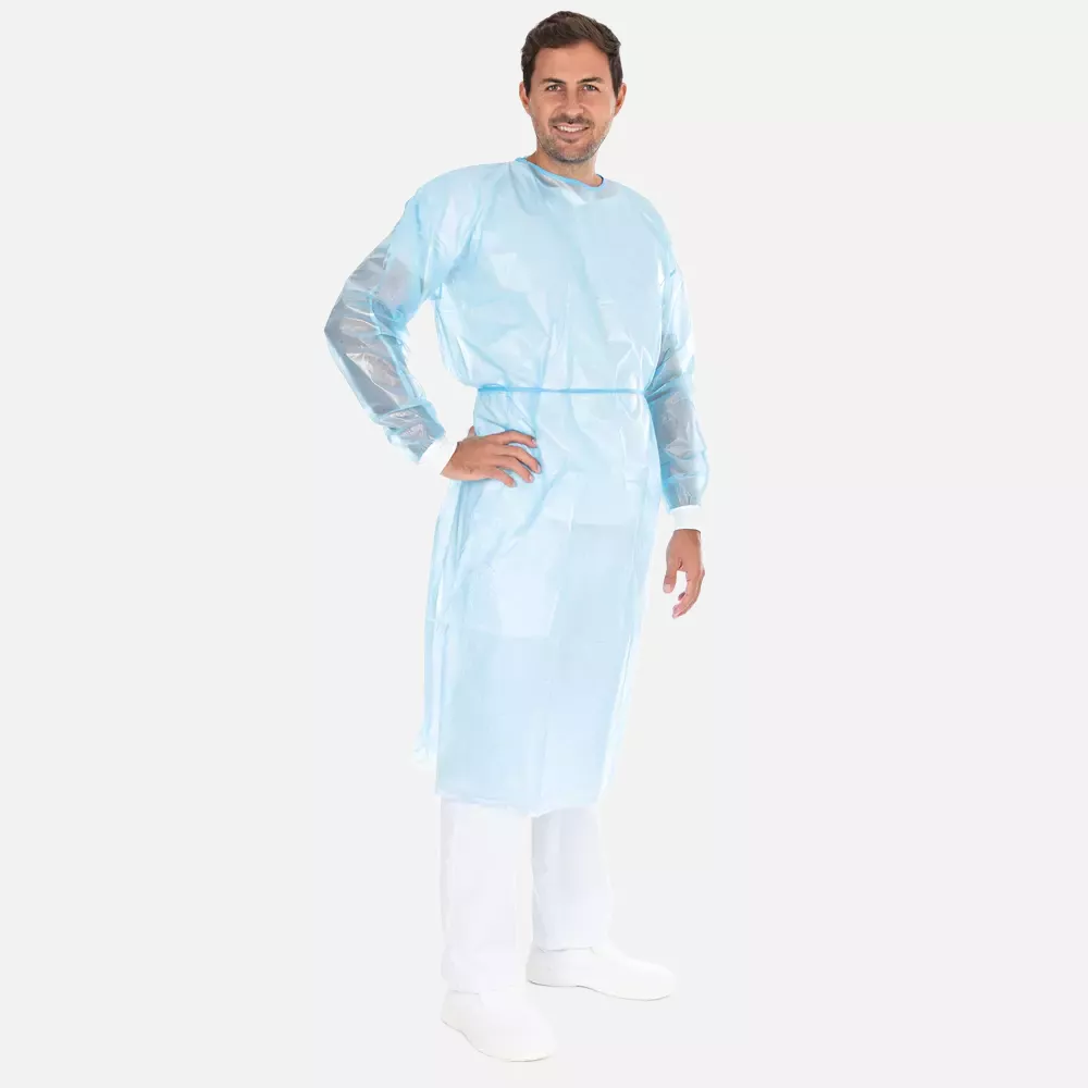 HygoStar 277461P, Protect Economy Protective Gowns, XL, Blue, PP, PE Partly Laminated, image 2
