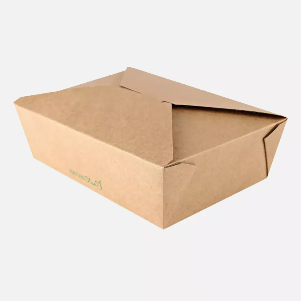 NATUREStar 416321, Menu Organic Food Boxes, 215 x 162 x 64 mm, Kraft Paper/PLA, image 1, gallery thumbnail