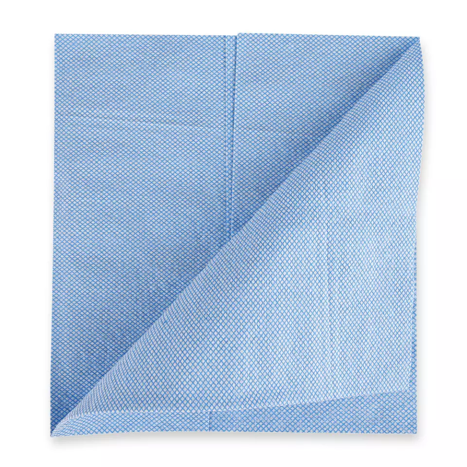 HygoClean 317516, Pleated Cellulose Cleaning Cloths, Blue, image 1, gallery thumbnail