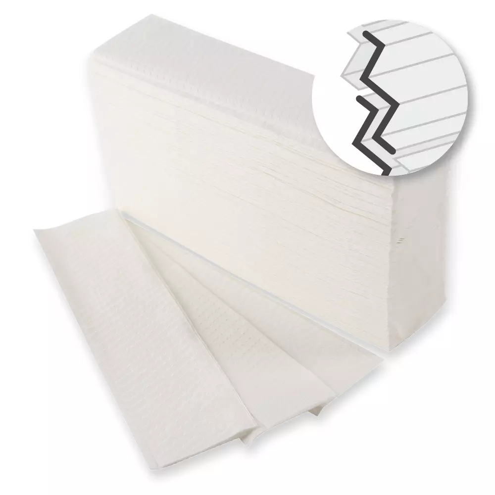 Franz Mensch 30469, Compact Paper Hand Towels, 1-ply, Bright White, Cellulose, image 1