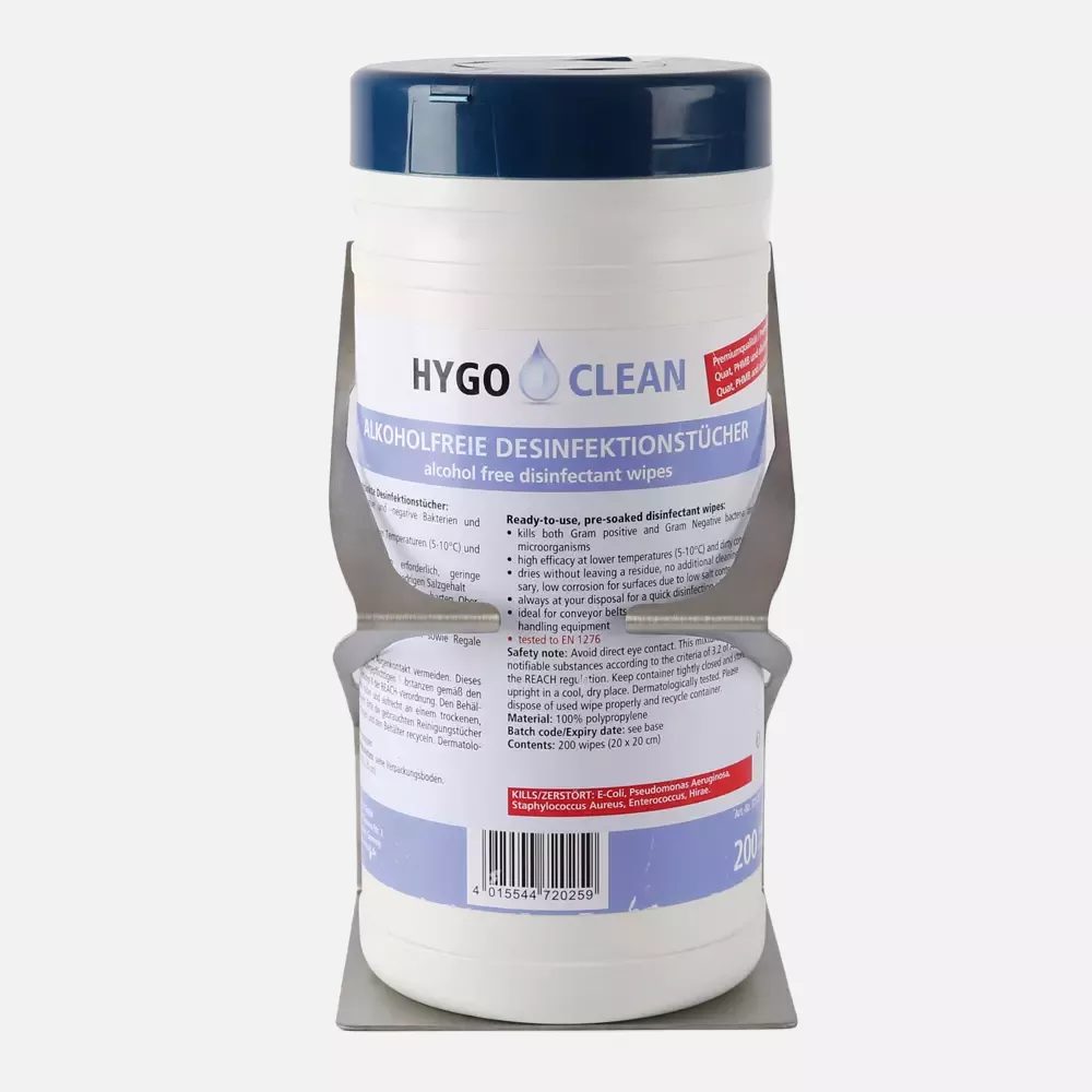 HygoClean 88912, Wall Holder for Disinfectant Wipes Dispensers, Stainless Steel, image 6