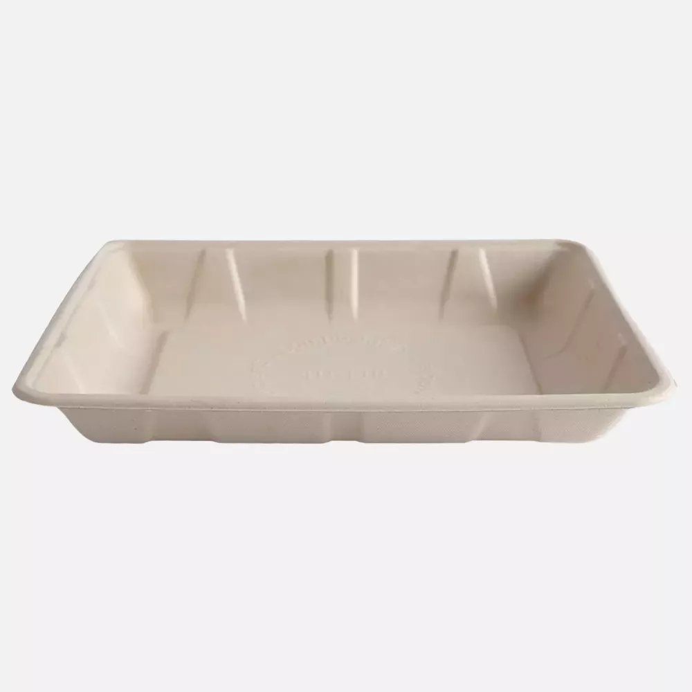 NATUREStar 411615, Organic Bagasse Foodtrays, 240 x 180 x 30 mm, Natural, image 2