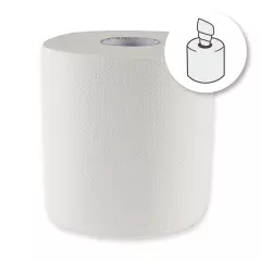 HygoClean 30412, 2-lagige Zellstoff-Papierhandtuchrollen, Innenabwicklung, Weiß