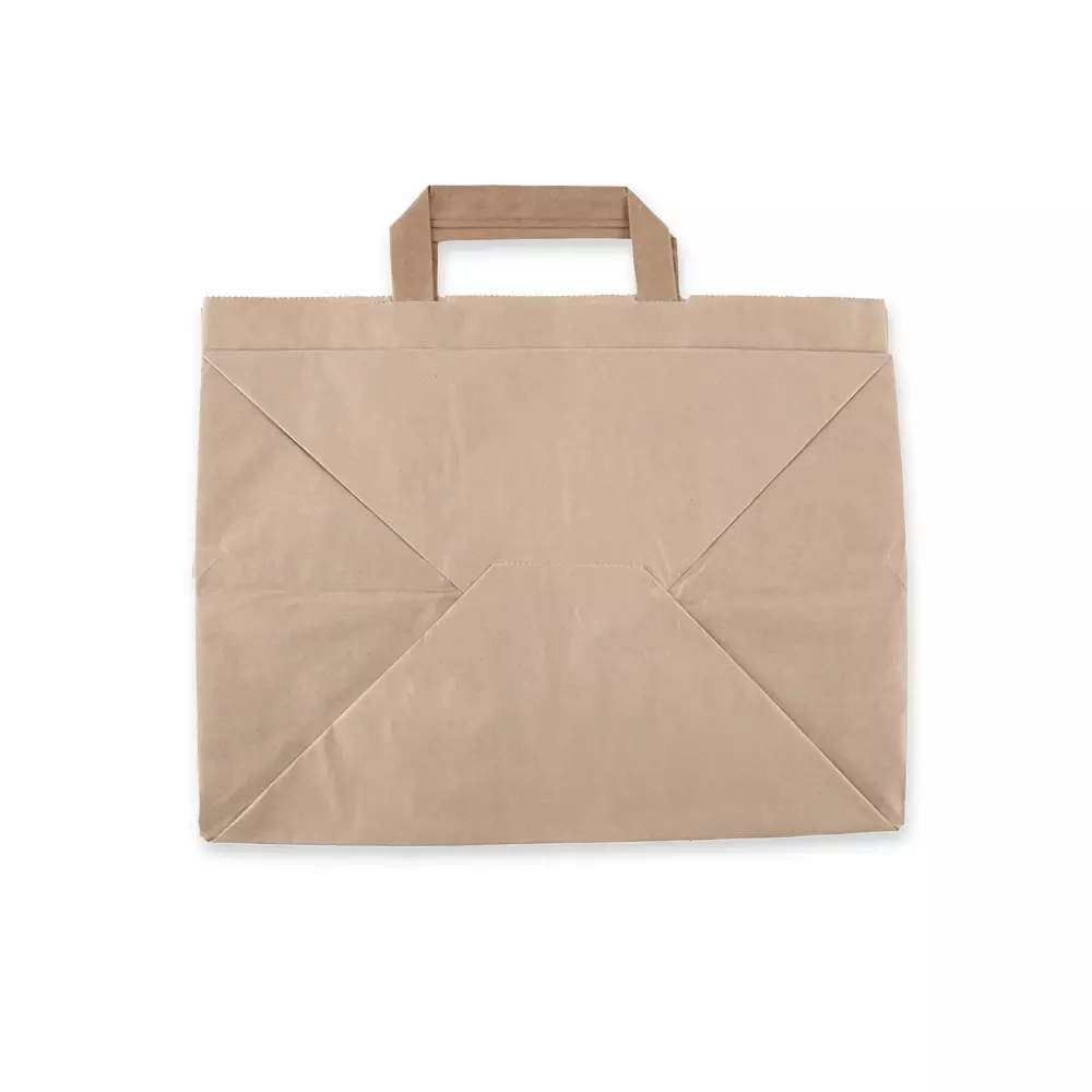 NATUREStar 35567, Kraft Organic Paper Carrier Bags, 320 + 220 x 270 mm, Brown, 80 g/m², image 4